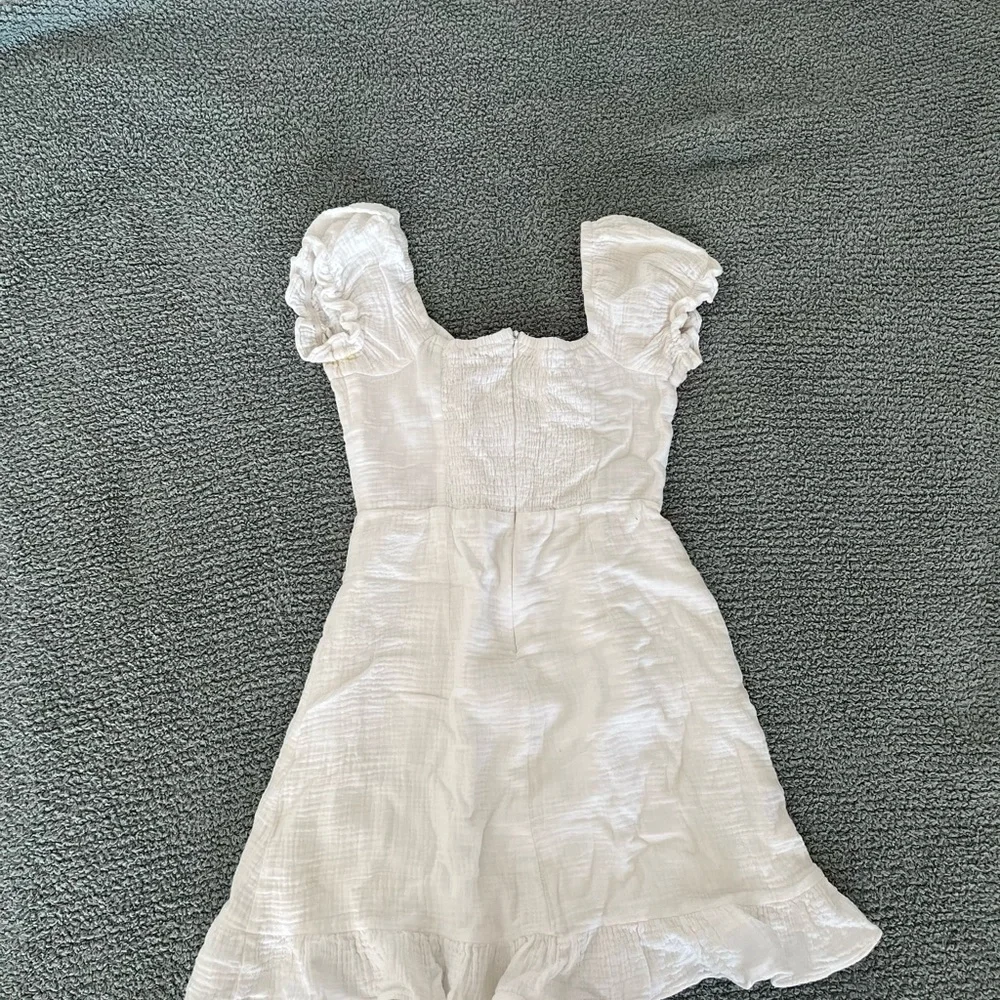 White Ruffled Dress - Picture 2 of 2